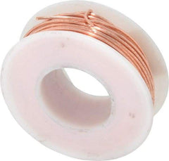 Made in USA - 18 Gage, 0.0403" Diameter x 50' Long, Bare, Copper Bus Bar Wire - Pure Copper (ASTM B3) - Eagle Tool & Supply