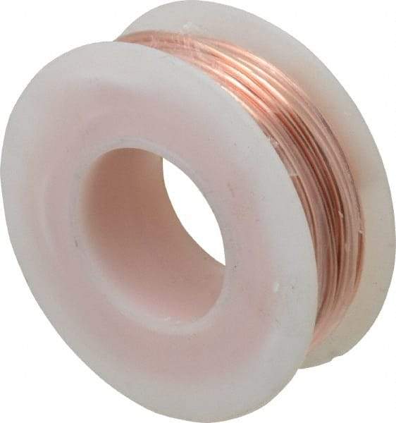 Made in USA - 16 Gage, 0.0508" Diameter x 32' Long, Bare, Copper Bus Bar Wire - Pure Copper (ASTM B3) - Eagle Tool & Supply