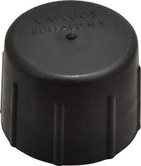 Caplugs - 1 NPT ID, Quick-Lock Cap - Polyethylene, Black - Eagle Tool & Supply