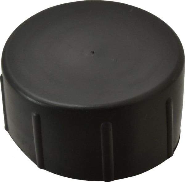 Caplugs - 2 NPT ID, Quick-Lock Cap - Polyethylene, Black - Eagle Tool & Supply