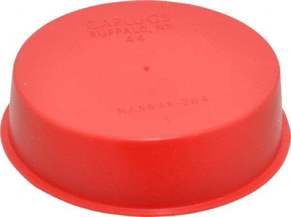 Caplugs - Press Fit Plug - 2-1/2 NPT" OD, Polyethylene, Red - Eagle Tool & Supply