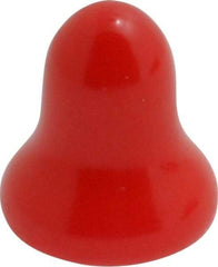 Caplugs - Flexible Push-In Plug - 1/4" OD, Vinyl, Red - Eagle Tool & Supply