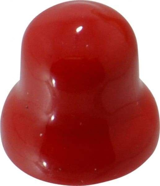 Caplugs - Flexible Push-In Plug - 1/2" OD, Vinyl, Red - Eagle Tool & Supply