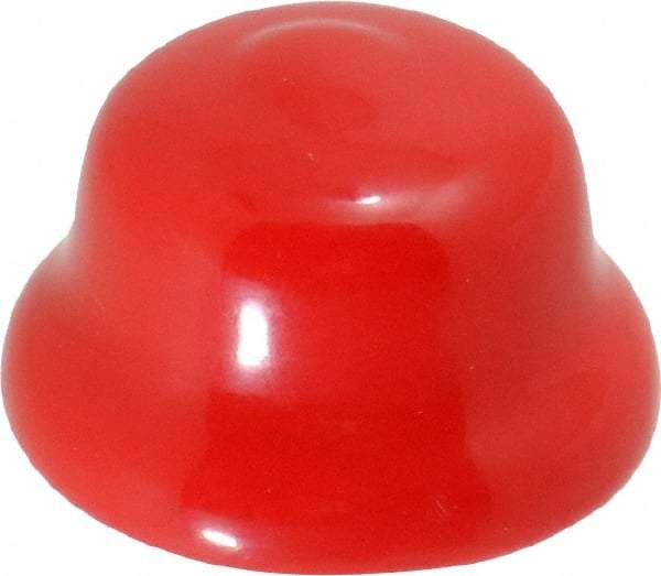 Caplugs - Flexible Push-In Plug - 7/8" OD, Vinyl, Red - Eagle Tool & Supply