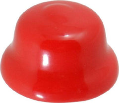 Caplugs - Flexible Push-In Plug - 7/8" OD, Vinyl, Red - Eagle Tool & Supply
