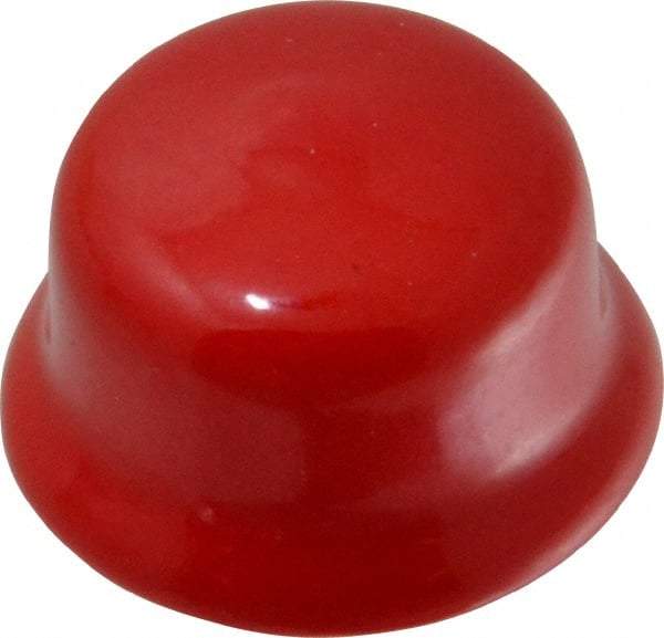 Caplugs - Flexible Push-In Plug - 1-3/16 - 1-5/16" OD, Vinyl, Red - Eagle Tool & Supply