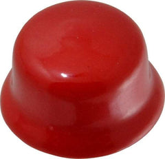 Caplugs - Flexible Push-In Plug - 1-3/16 - 1-5/16" OD, Vinyl, Red - Eagle Tool & Supply