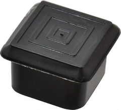 Caplugs - Square Head Plug - 1" OD, 1/2" Long, Polyethylene, Black - Eagle Tool & Supply