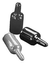 Caplugs - 7/8" ID, Pull-Tab Cap - Vinyl, Red - Eagle Tool & Supply