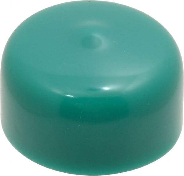 Caplugs - 1" ID, Stretchable Cap - 1/2" Long, Vinyl, Green - Eagle Tool & Supply