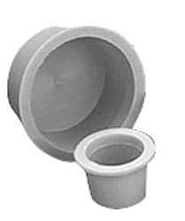 Caplugs - 2-1/2 NPT ID, Press Fit Cap - Polyethylene, Red - Eagle Tool & Supply