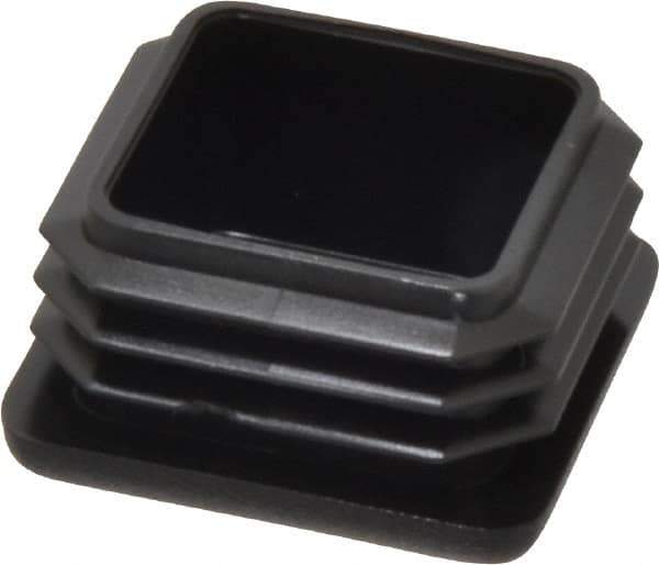 Caplugs - Square Head Plug - 1-1/4" OD, Polyethylene, Black - Eagle Tool & Supply