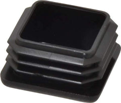 Caplugs - Square Head Plug - 1-1/4" OD, Polyethylene, Black - Eagle Tool & Supply