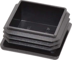Caplugs - Square Head Plug - 1-1/2" OD, Polyethylene, Black - Eagle Tool & Supply