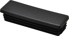 Caplugs - Rectangular Head Plug - 1 x 3" OD, Polyethylene, Black - Eagle Tool & Supply