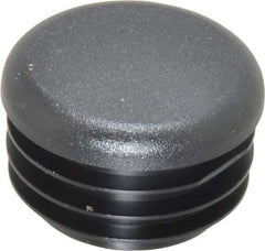 Caplugs - Round Head Plug - 1-1/8" OD, Polyethylene, Black - Eagle Tool & Supply
