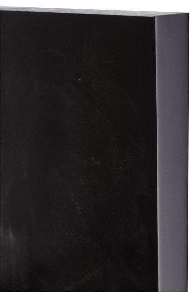 Made in USA - 1" Thick x 12" Wide x 1' Long, Polyurethane Sheet - Black, 80A Hardness - Eagle Tool & Supply