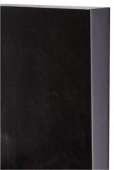 Made in USA - 1" Thick x 12" Wide x 1' Long, Polyurethane Sheet - Black, 80A Hardness - Eagle Tool & Supply
