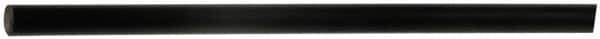 Made in USA - 3' Long, 1/4" Diam, Polyurethane Plastic Rod - 95A Hardness, Black - Eagle Tool & Supply