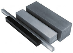 Made in USA - 1' x 3" x 3" Black Polyurethane Square Bar - Eagle Tool & Supply