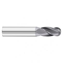 27/64 x 1 x 2-3/4 4 Flute Ball Nose  End Mill- Series 3200SD - Eagle Tool & Supply