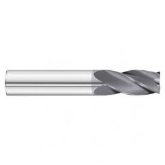 23/64 Dia. x 2-1/2 Overall Length 4-Flute Square End Solid Carbide SE End Mill-Round Shank-Center Cut-TiAlN - Eagle Tool & Supply