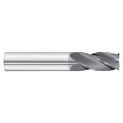 25/64 Dia. x 2-3/4 Overall Length 4-Flute Square End Solid Carbide SE End Mill-Round Shank-Center Cut-TiAlN - Eagle Tool & Supply