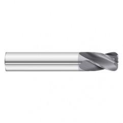 3/4 Dia. x 4 Overall Length 4-Flute .015 C/R Solid Carbide SE End Mill-Round Shank-Center Cut-TiAlN - Eagle Tool & Supply