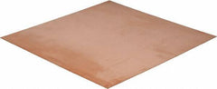 Value Collection - 0.032 Inch Thick x 12 Inch Square, Copper Sheet - Alloy 101 OFHC - Eagle Tool & Supply