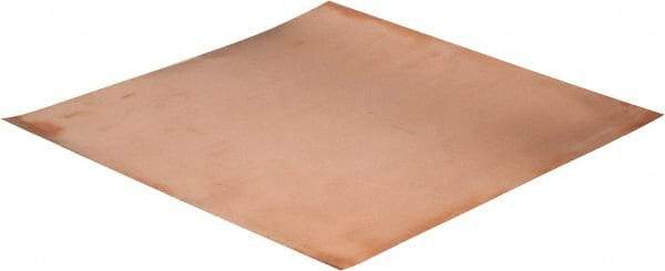 Value Collection - 0.01 Inch Thick x 12 Inch Square, Copper Sheet - Alloy 110 - Eagle Tool & Supply