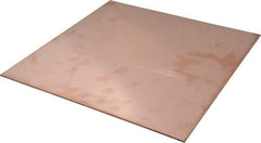 Value Collection - 1/8 Inch Thick x 12 Inch Square, Copper Sheet - Alloy 110 - Eagle Tool & Supply