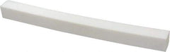 Made in USA - 1 Ft. Long x 1 Inch Wide x 1 Inch High, Virgin PTFE, Square Plastic Bar - White, +0.030 - 0.000 Tolerance - Eagle Tool & Supply