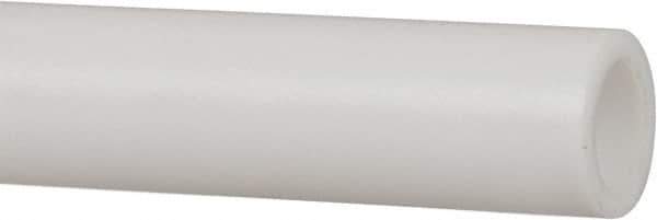 Made in USA - 1/2 Inch Outside Diameter x 3 Ft. Long, Plastic Round Tube - PTFE (Virgin), +/- 0.025 Inch Tolerance - Eagle Tool & Supply