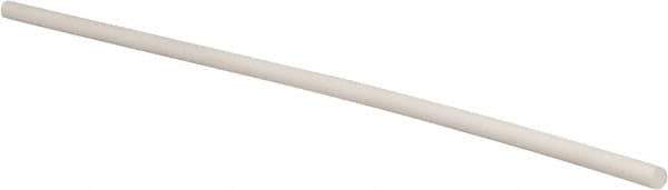 Made in USA - 1' Long, 1/2" Diam, PTFE (Glass-Filled) Plastic Rod - +0.005 Inch Length Tolerance - Eagle Tool & Supply