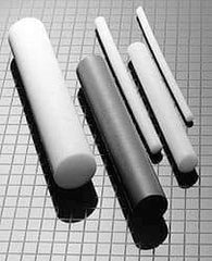 Made in USA - 1' Long, 4" Diam, PTFE (Mechanical Grade) Plastic Rod - +0.125 Tolerance - Eagle Tool & Supply
