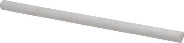 Made in USA - 1' Long, 5/8" Diam, PTFE (Mechanical Grade) Plastic Rod - +0.005 Tolerance - Eagle Tool & Supply