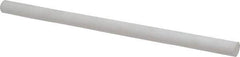 Made in USA - 1' Long, 5/8" Diam, PTFE (Mechanical Grade) Plastic Rod - +0.005 Tolerance - Eagle Tool & Supply