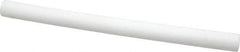 Made in USA - 1' Long, 7/8" Diam, PTFE (Mechanical Grade) Plastic Rod - +0.005 Tolerance - Eagle Tool & Supply