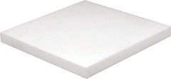 Made in USA - 1" Thick x 12" Wide x 1' Long, PTFE (Virgin) Sheet - White, +0.087/-0.043 Tolerance - Eagle Tool & Supply
