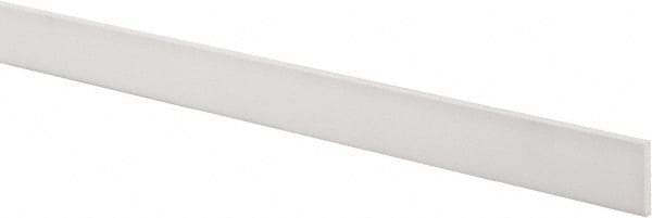 USA Sealing - 1' x 1" x 1/8" White PTFE (Virgin) Rectangular Bar - Eagle Tool & Supply