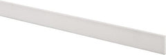 USA Sealing - 1' x 1" x 1/8" White PTFE (Virgin) Rectangular Bar - Eagle Tool & Supply