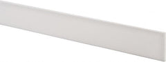 USA Sealing - 1' x 1-1/2" x 1/8" White PTFE (Virgin) Rectangular Bar - Eagle Tool & Supply