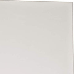 Made in USA - 1 Ft. Long x 4 Inch Wide x 1/8 Inch High, Virgin PTFE, Rectangular Plastic Bar - White, +/- 0.060 Tolerance - Eagle Tool & Supply
