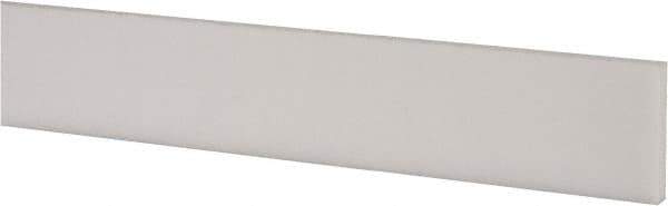 Made in USA - 1 Ft. Long x 1 Inch Wide x 3/16 Inch High, Virgin PTFE, Rectangular Plastic Bar - White, +/- 0.060 Tolerance - Eagle Tool & Supply