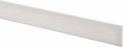 Made in USA - 1 Ft. Long x 1-1/2 Inch Wide x 3/16 Inch High, Virgin PTFE, Rectangular Plastic Bar - White, +/- 0.060 Tolerance - Eagle Tool & Supply