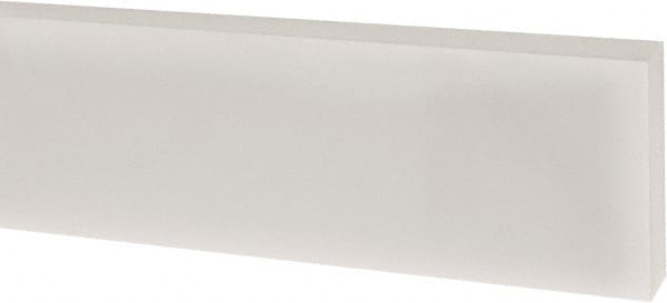 USA Sealing - 1' x 1" x 1/4" White PTFE (Virgin) Rectangular Bar - Eagle Tool & Supply