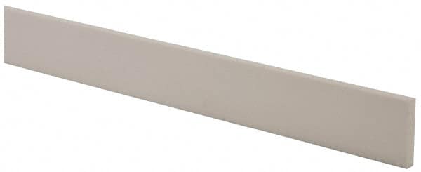 USA Sealing - 4' x 1-1/2" x 1/4" White PTFE (Virgin) Rectangular Bar - Eagle Tool & Supply