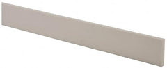 USA Sealing - 4' x 1-1/2" x 1/4" White PTFE (Virgin) Rectangular Bar - Eagle Tool & Supply