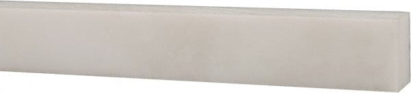 USA Sealing - 1' x 1/2" x 3/8" White PTFE (Virgin) Rectangular Bar - Eagle Tool & Supply