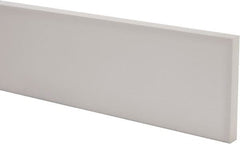 USA Sealing - 2' x 4" x 1/2" White PTFE (Virgin) Rectangular Bar - Eagle Tool & Supply